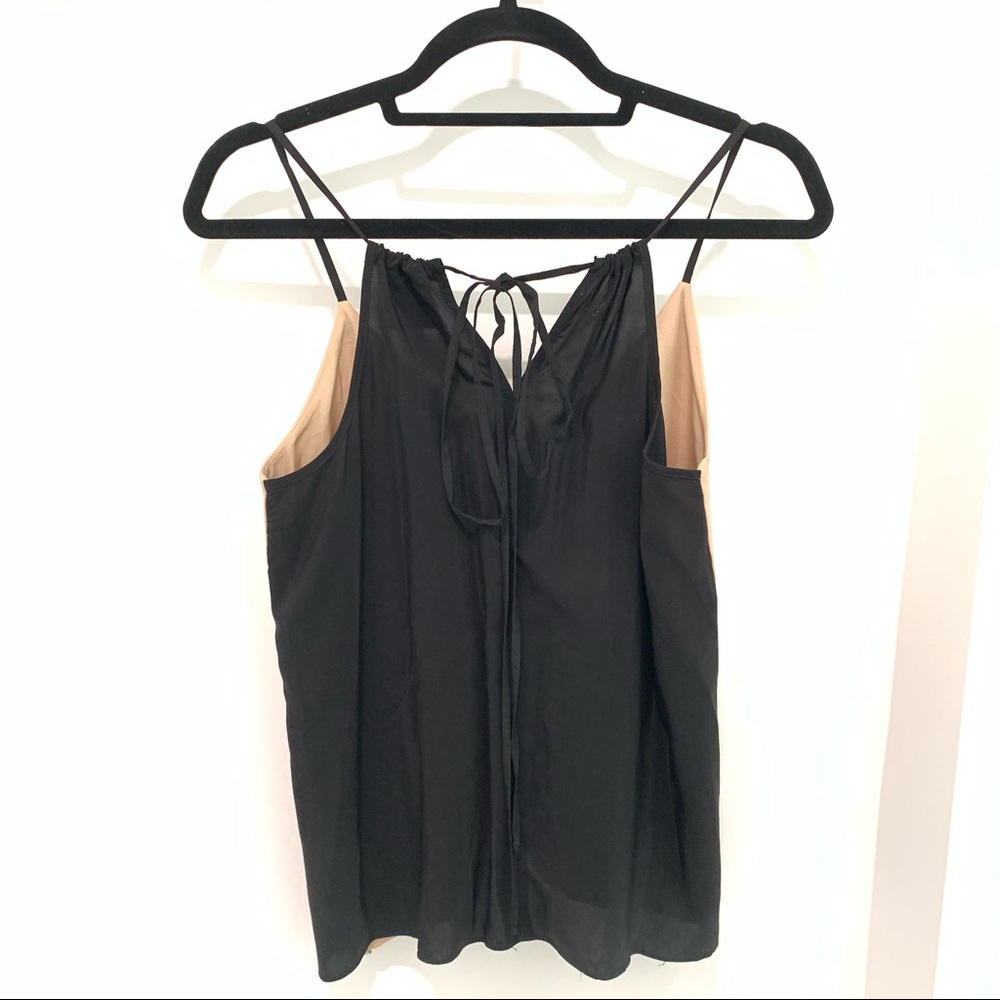 Mason Lambskin Leather Tan Black Tank - Picture 4 of 5